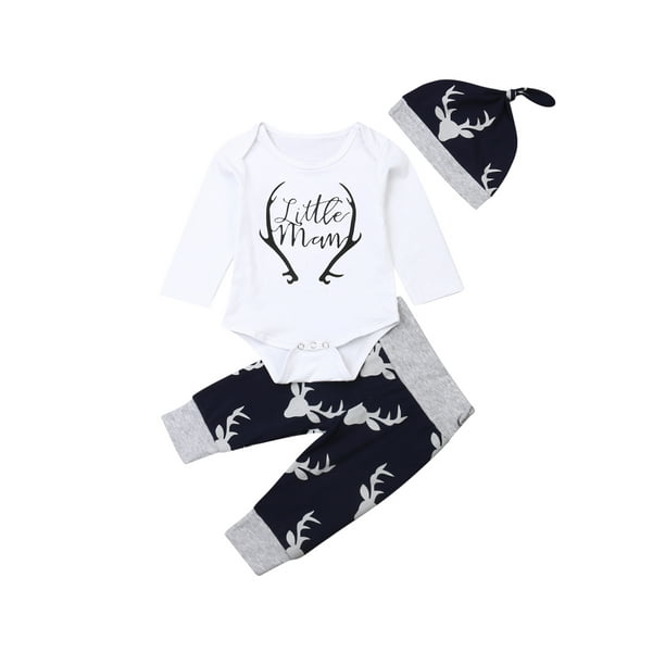 US 3pcs Newborn Baby Star Striped Tops T-shirt+Pants Outfit Boy Girl Clothes Set US 3pcs Newborn Baby Star Striped Tops T-shirt+Pants Outfit Boy Girl Clothes Set